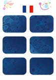 Grupo de cartões do campeonato de Europa ilustração royalty free Grupo de cartões do campeonato de Europa ilustração royalty free
