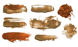 Grupo de cursos acrílicos da escova da cor abstrata fotografia de stock royalty free Grupo de cursos acrílicos da escova da cor abstrata fotografia de stock royalty free