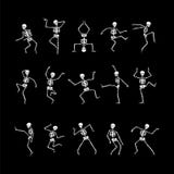 Grupo de esqueleto do vetor da dança ilustração royalty free Grupo de esqueleto do vetor da dança ilustração royalty free