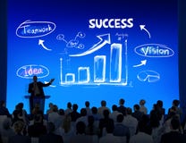 Grupo de executivos com conceito da apresentação foto de stock royalty free Grupo de executivos com conceito da apresentação foto de stock royalty free