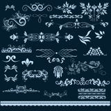 Grupo de flourishes do vintage do vetor Imagem de Stock Royalty Free Grupo de flourishes do vintage do vetor Imagem de Stock Royalty Free