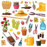 Grupo de jardinagem dos pedágios ilustração do vetor Grupo de jardinagem dos pedágios ilustração do vetor