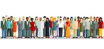 Grupo de pessoas internacional ilustração do vetor Grupo de pessoas internacional ilustração do vetor