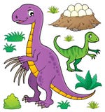 Grupo 8 do assunto do dinossauro ilustração stock Grupo 8 do assunto do dinossauro ilustração stock