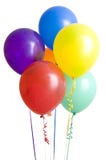 Gruppe Ballons auf Weiß stockfotografie Gruppe Ballons auf Weiß stockfotografie
