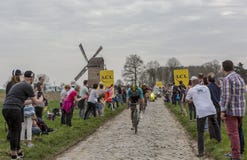 Gruppe Radfahrer - Paris-Roubaix 2018 Stockfoto Gruppe Radfahrer - Paris-Roubaix 2018 Stockfoto