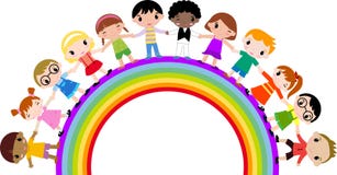 Gruppo di bambini illustrazione di stock. Illustrazione di umore - 27423351