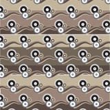 Gruppo di cerchio marrone d'argento nero bianco con il patt marrone dell'onda dell'ombra royalty illustrazione gratis Gruppo di cerchio marrone d'argento nero bianco con il patt marrone dell'onda dell'ombra royalty illustrazione gratis