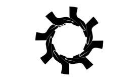 Gruppo di persone di molte mani insieme prender per manosi illustrazione di stock Gruppo di persone di molte mani insieme prender per manosi illustrazione di stock