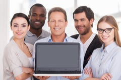 Gruppo felice di affari. Immagine Stock Gruppo felice di affari. Immagine Stock