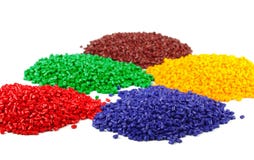 Grânulo plásticos coloridos imagens de stock Grânulo plásticos coloridos imagens de stock