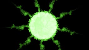 Grönt fluorescerande färgpulver på en svart bakgrund 3d framför, med lumamatte rund färgpulverinjektionstruktur 7 stock video Grönt fluorescerande färgpulver på en svart bakgrund 3d framför, med lumamatte rund färgpulverinjektionstruktur 7 stock video