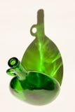 Grüne Flasche und Schatten stockfotos Grüne Flasche und Schatten stockfotos