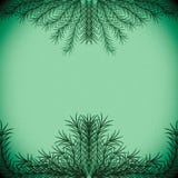 Grüne Niederlassungen, die einen Rahmen auf einem grünen Pastellhintergrund bilden lizenzfreie stockfotografie Grüne Niederlassungen, die einen Rahmen auf einem grünen Pastellhintergrund bilden lizenzfreie stockfotografie