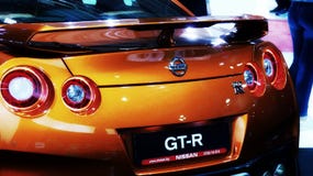 Gtr Orange Nissans stockbilder Gtr Orange Nissans stockbilder