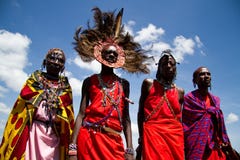 Guerriers de masai photos libres de droits Guerriers de masai photos libres de droits