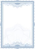 Guilloche border for diploma or certificate