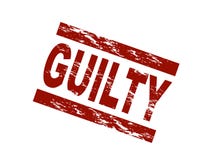 Guilty stock illustration