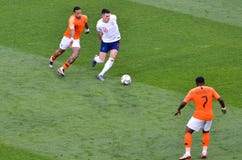 GUIMARAES, PORTUGAL - June 05, 2019: Declan Rice player during the UEFA Nations League semi Finals match between national team