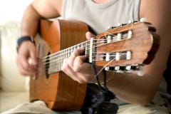 Guitar Fretting Hand In Motion Royalty Free Stock Photos Guitar Fretting Hand In Motion Royalty Free Stock Photos