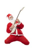 Guitarist Santa Claus playing an electric guitar royalty free stock photography Guitarist Santa Claus playing an electric guitar royalty free stock photography