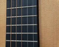 Guitarra acústica Fretboard & cordas imagem de stock Guitarra acústica Fretboard & cordas imagem de stock