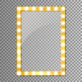 Guld- spegel som isoleras på genomskinlig bakgrund också vektor för coreldrawillustration royaltyfri illustrationer Guld- spegel som isoleras på genomskinlig bakgrund också vektor för coreldrawillustration royaltyfri illustrationer