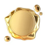 Guld- vaxskyddsremsa stock illustrationer Guld- vaxskyddsremsa stock illustrationer