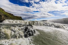 Gulfoss waterfall of the hvita river in iceland stock image Gulfoss waterfall of the hvita river in iceland stock image