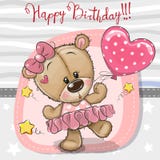 Gullig tecknad film som dansar Teddy Bear stock illustrationer Gullig tecknad film som dansar Teddy Bear stock illustrationer