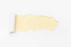 Gult h?l i vitbok Tomt avst?nd f?r text royaltyfri fotografi Gult h?l i vitbok Tomt avst?nd f?r text royaltyfri fotografi