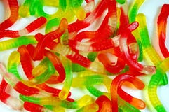 Gummy Worm Candy Stock Images