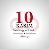 gunu anma 10 kasim 10-ое ноября, смерть Mustafa Kemal Ataturk бесплатная иллюстрация gunu anma 10 kasim 10-ое ноября, смерть Mustafa Kemal Ataturk бесплатная иллюстрация
