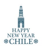 Guten Rutsch ins Neue Jahr Chile lizenzfreie abbildung Guten Rutsch ins Neue Jahr Chile lizenzfreie abbildung