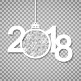 Guten Rutsch ins Neue Jahr 2018 Text, Gestaltungselement lizenzfreie abbildung Guten Rutsch ins Neue Jahr 2018 Text, Gestaltungselement lizenzfreie abbildung