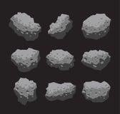 Gwiaździsta Meteoroid kamienia wektoru ilustracja Obrazy Royalty Free Gwiaździsta Meteoroid kamienia wektoru ilustracja Obrazy Royalty Free