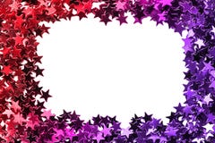 Gwiazda confetti rama obraz stock Gwiazda confetti rama obraz stock