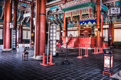 Gyeongbokgung slott - huvudsaklig kunglig slott av den Joseon dynastin royaltyfria foton Gyeongbokgung slott - huvudsaklig kunglig slott av den Joseon dynastin royaltyfria foton