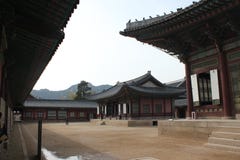 gyeongbokgung παλάτι εσωτερικών στοκ εικόνα gyeongbokgung παλάτι εσωτερικών στοκ εικόνα