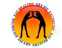 Gym Health Club Fitness Logo