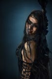 Dark Hair Gypsy Woman royalty free stock image Dark Hair Gypsy Woman royalty free stock image
