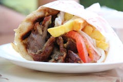 Gyros pita stock photo Gyros pita stock photo