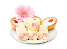 Gâteaux et bonbons photographie stock Gâteaux et bonbons photographie stock