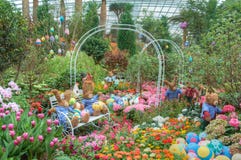 Gärten durch die Bucht, Blumen-Haube: Ostern u. Frühling Stockfotos Gärten durch die Bucht, Blumen-Haube: Ostern u. Frühling Stockfotos