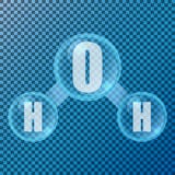 H2O with soap bubbles vector illustration. stock illustration H2O with soap bubbles vector illustration. stock illustration