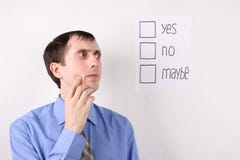 Ha messo in discussione la decisione Immagini Stock Libere da Diritti Ha messo in discussione la decisione Immagini Stock Libere da Diritti
