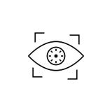 Hacker, biometric recognition icon on white background. Can be used for web, logo, mobile app, UI UX vector illustration Hacker, biometric recognition icon on white background. Can be used for web, logo, mobile app, UI UX vector illustration