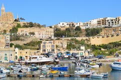 Hafen von Mgarr auf Gozo stockbild Hafen von Mgarr auf Gozo stockbild