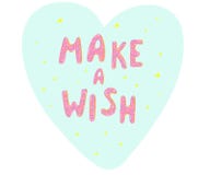 Haga una tarjeta del deseo con las estrellas y los anillos de espuma que hielan letras libre illustration Haga una tarjeta del deseo con las estrellas y los anillos de espuma que hielan letras libre illustration