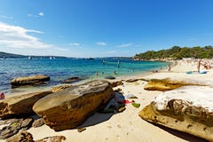 Haifisch-Strand, Nielsen Park, Vaucluse, Sydney, Australien stockfotografie Haifisch-Strand, Nielsen Park, Vaucluse, Sydney, Australien stockfotografie